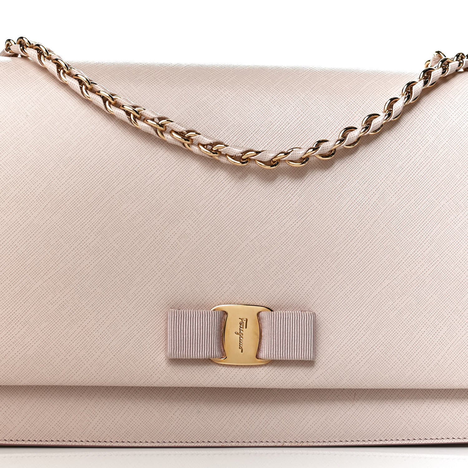 Salvatore Ferragamo Printed Calfskin Medium Ginny Shoulder Bag Macaron 8 of 10