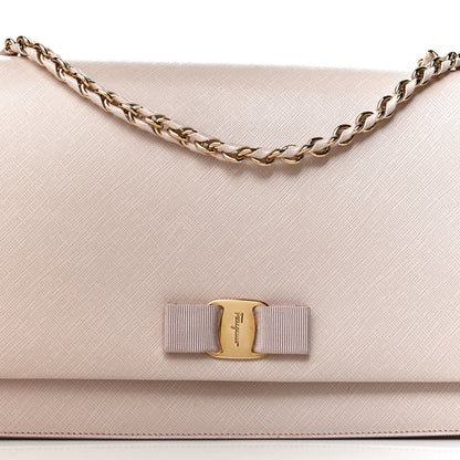 Salvatore Ferragamo Printed Calfskin Medium Ginny Shoulder Bag Macaron 8 of 10