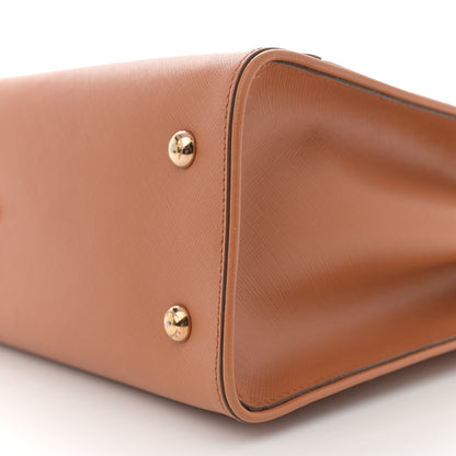 Salvatore Ferragamo Printed Calfskin Briana Tote Brown 10 of 11