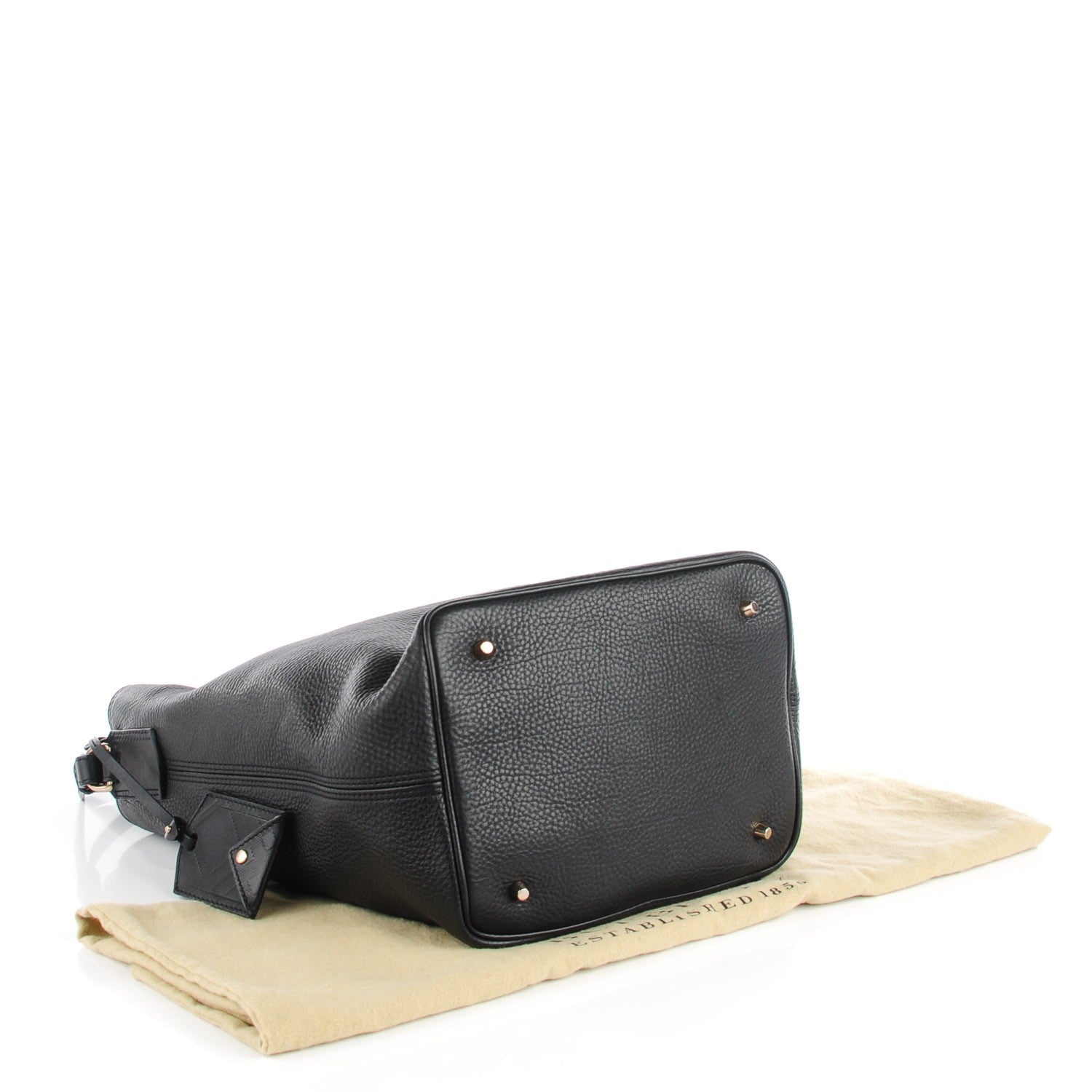 Burberry Grainy Calf Bucket Shoulder Bag Black 5 of 10