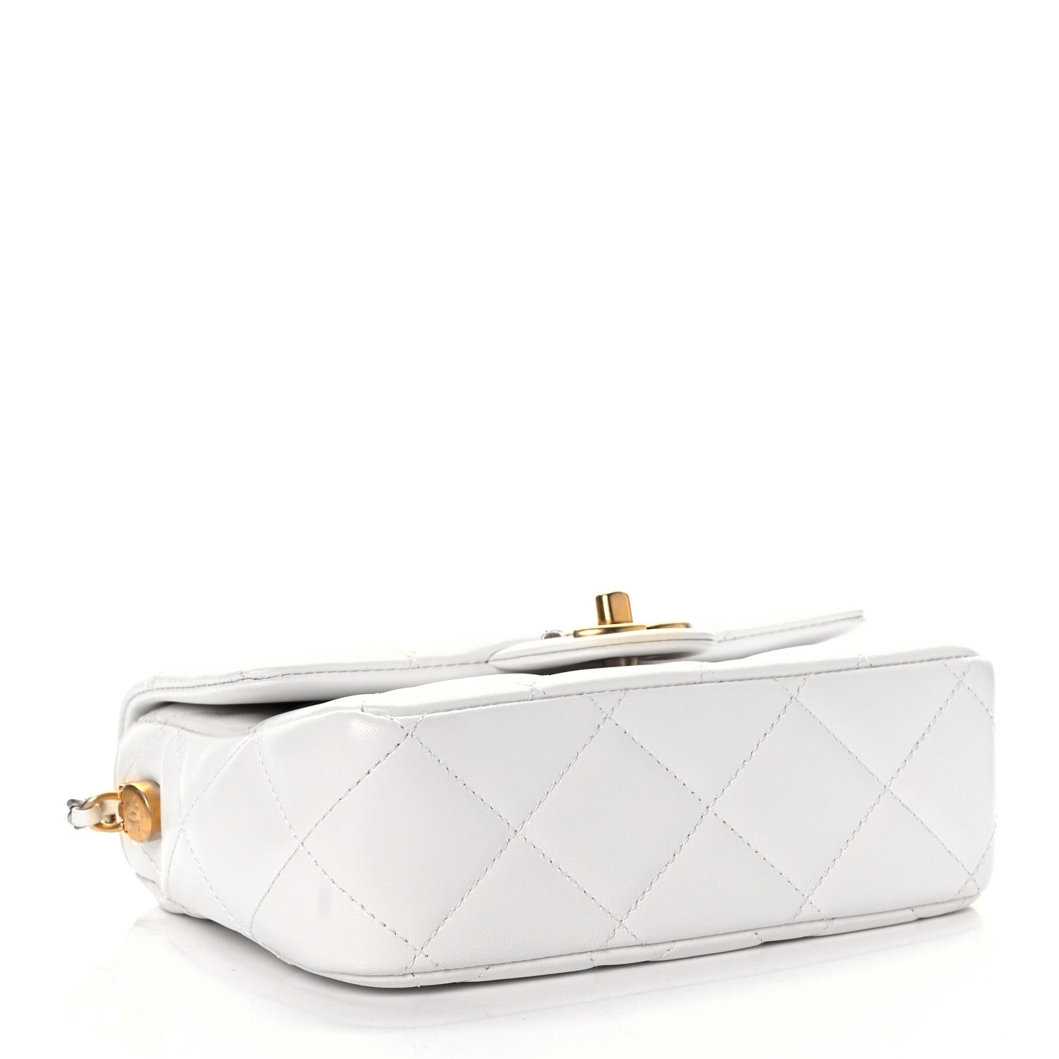 Chanel Lambskin Quilted Mini My Perfect Flap White 4 of 10