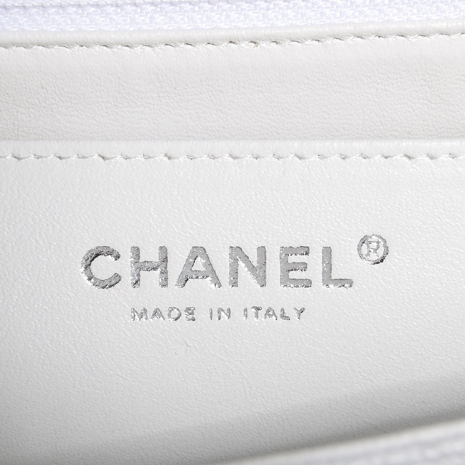 Chanel Caviar Jumbo Single Flap White 7 of 8