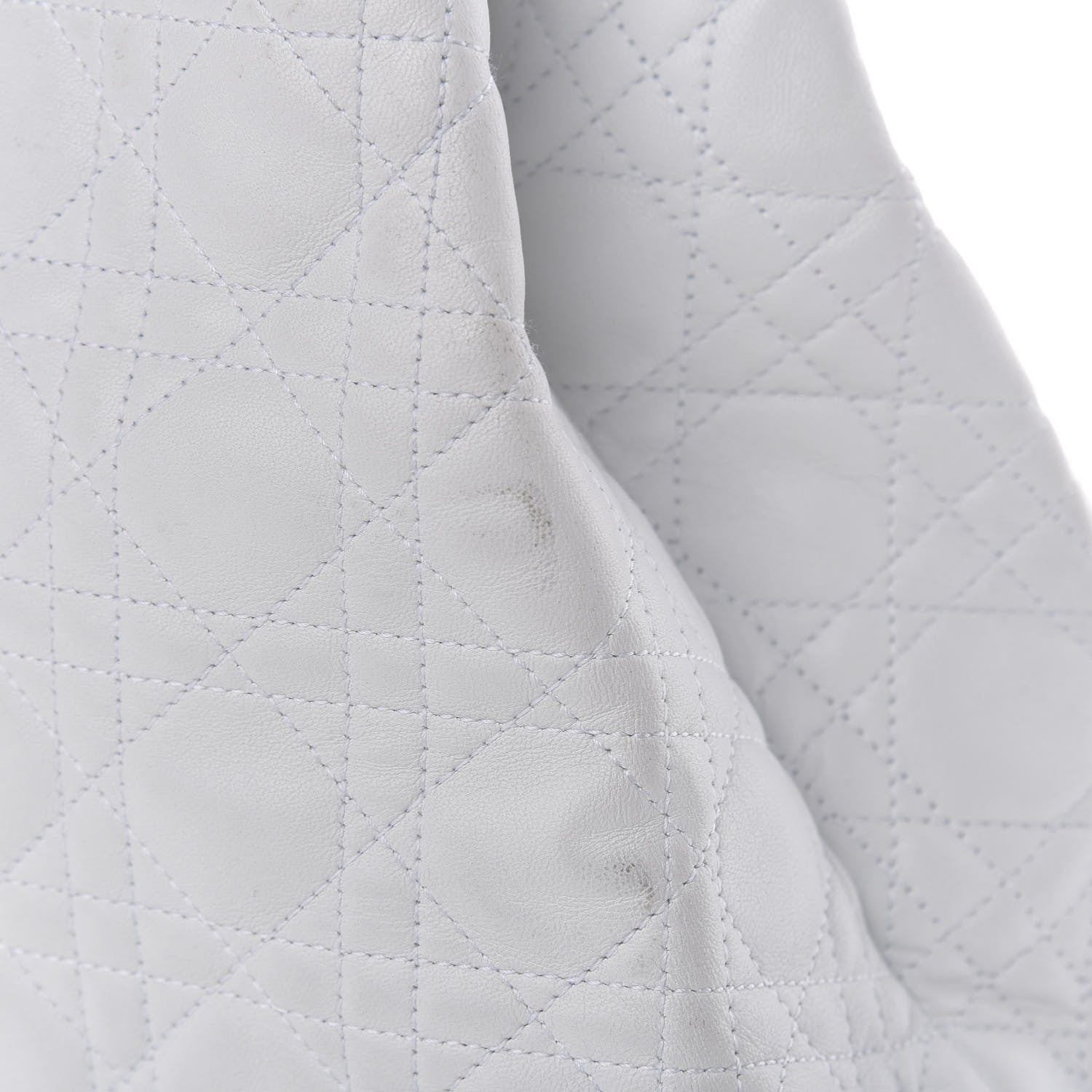 Christian Dior Lambskin Cannage Medium Soft Lady Dior White 9 of 18