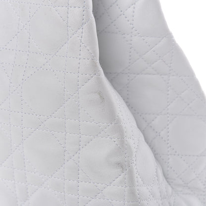 Christian Dior Lambskin Cannage Medium Soft Lady Dior White 9 of 18