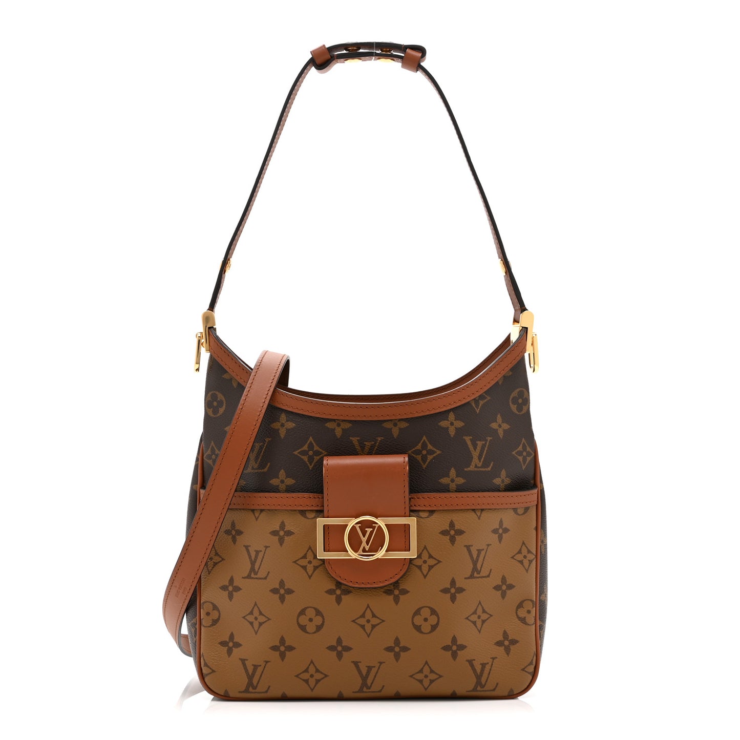 Reverse Monogram Dauphine Hobo PM