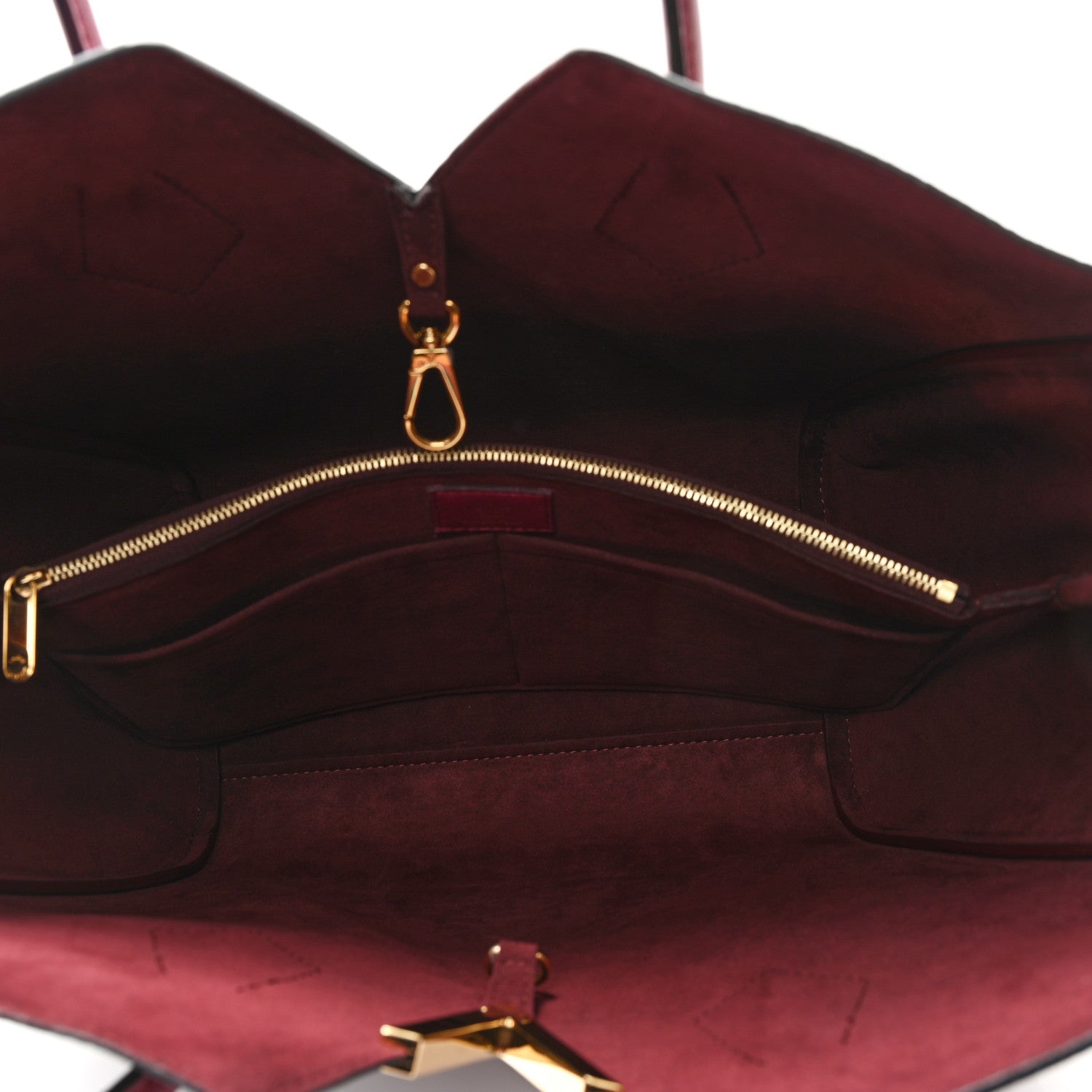 Louis Vuitton Calfskin Monogram Kimono Tote Grape 5 of 9