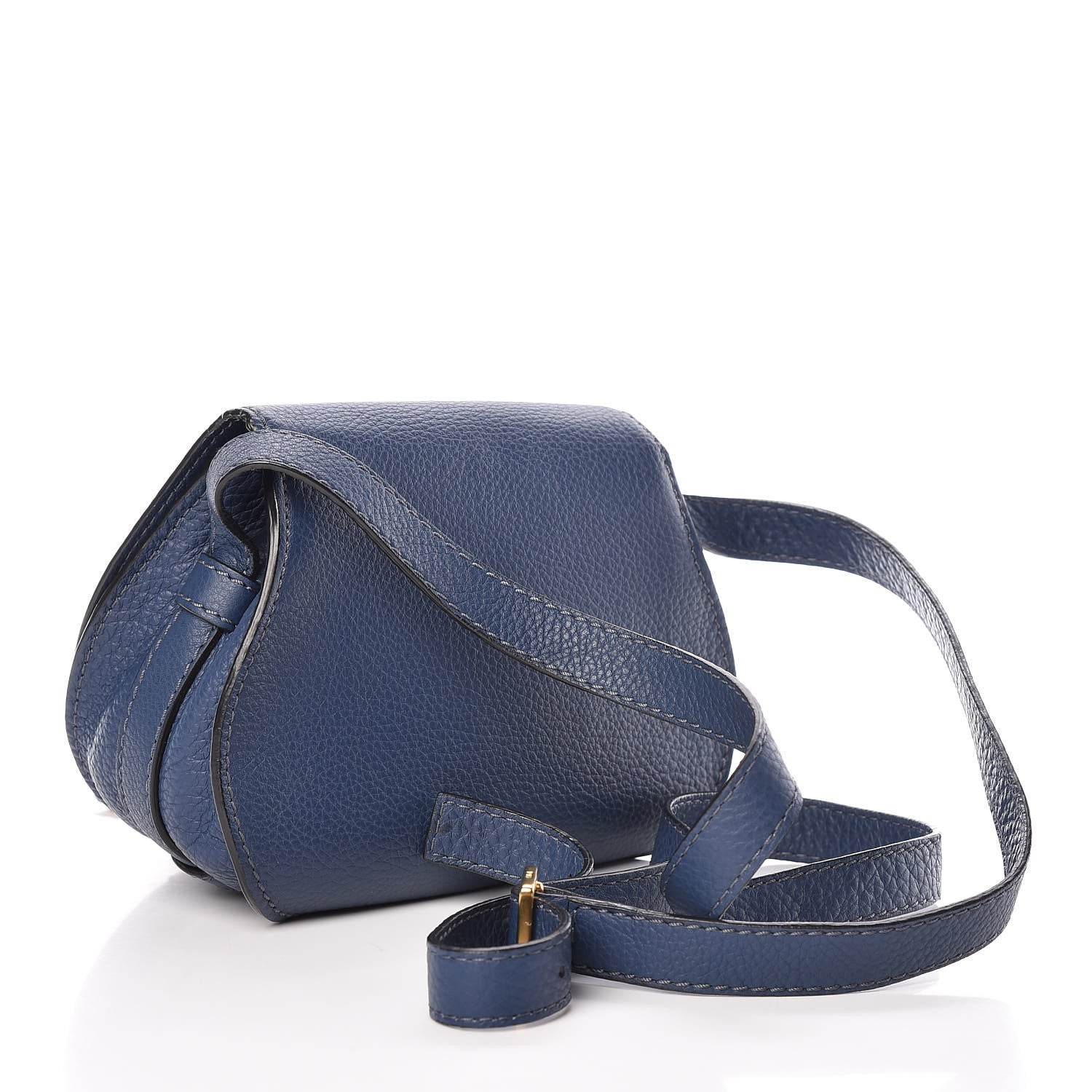 Chloe Calfskin Mini Marcie Round Crossbody Bag Royal Navy 3 of 10