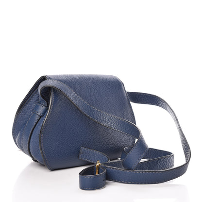 Chloe Calfskin Mini Marcie Round Crossbody Bag Royal Navy 3 of 10