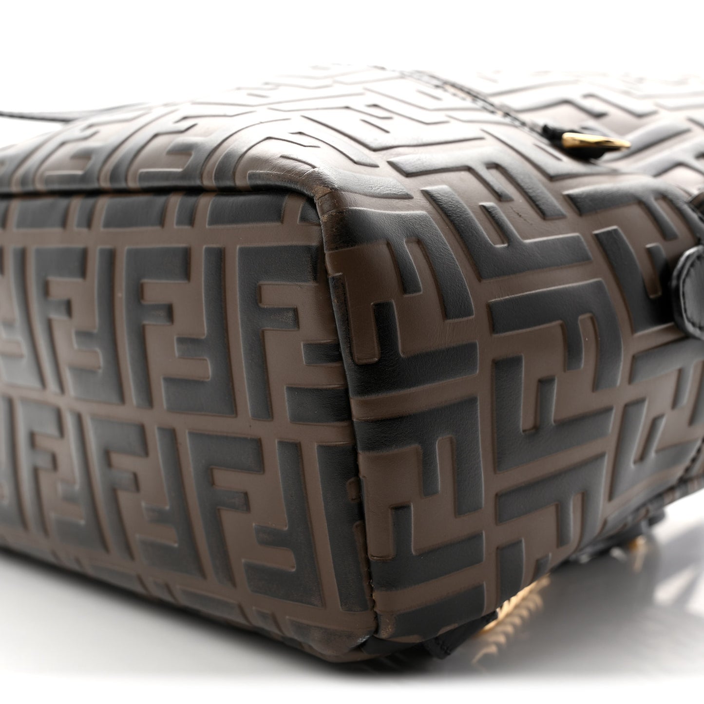 Vitello Bi-Color FF 1974 Embossed Mini Backpack Maya Black