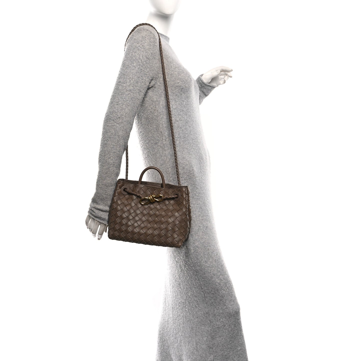 Nappa Intrecciato Small Andiamo Shoulder Bag Pinecone