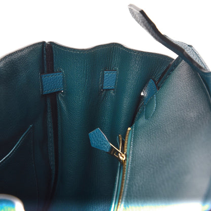 Hermes Taurillon Clemence Birkin 30 Cobalt 16 of 32