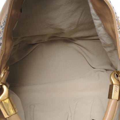 Saint Laurent Leather Rock Studded Roady Beige 5 of 7