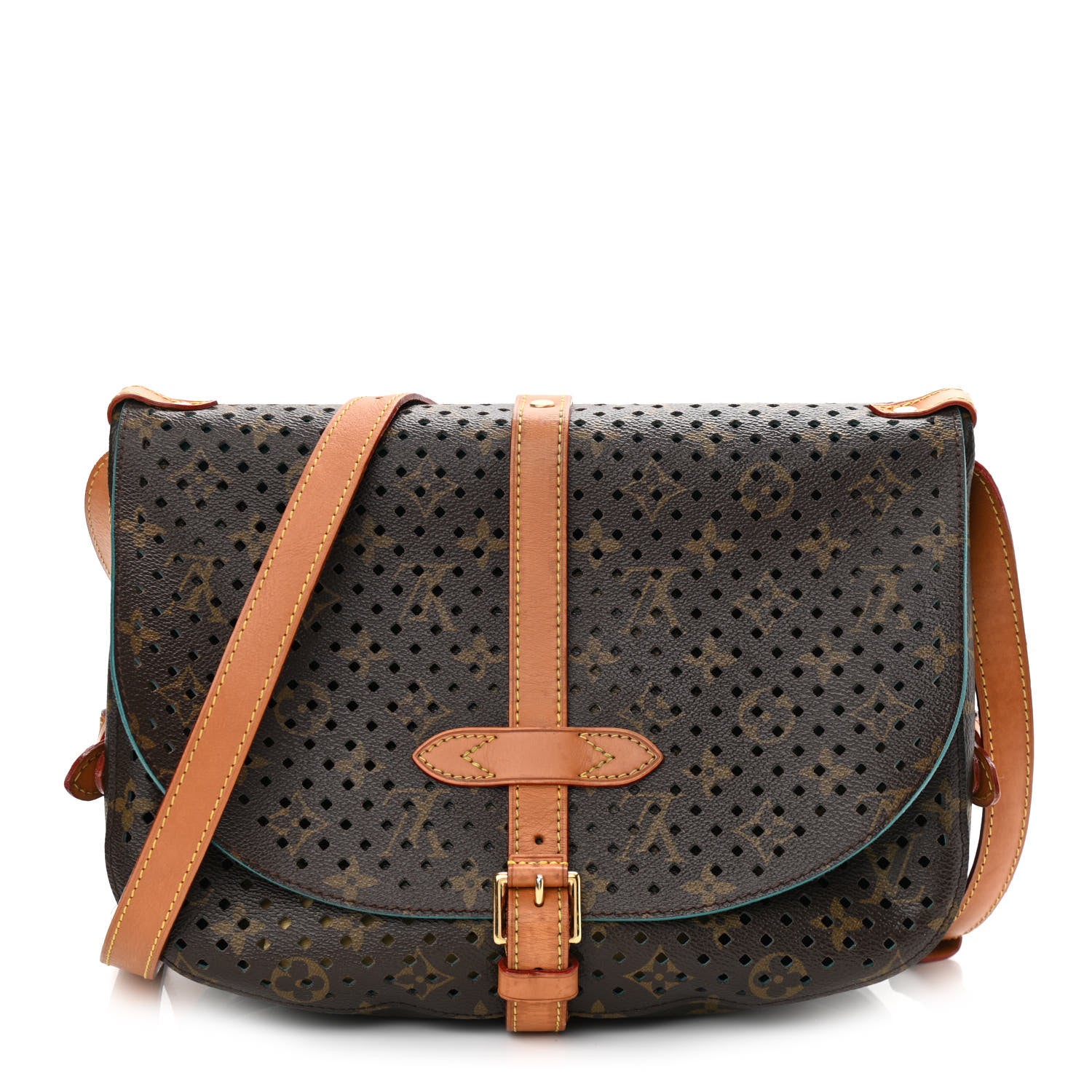 Louis Vuitton Monogram SC Flore Saumur Teal 1 of 12