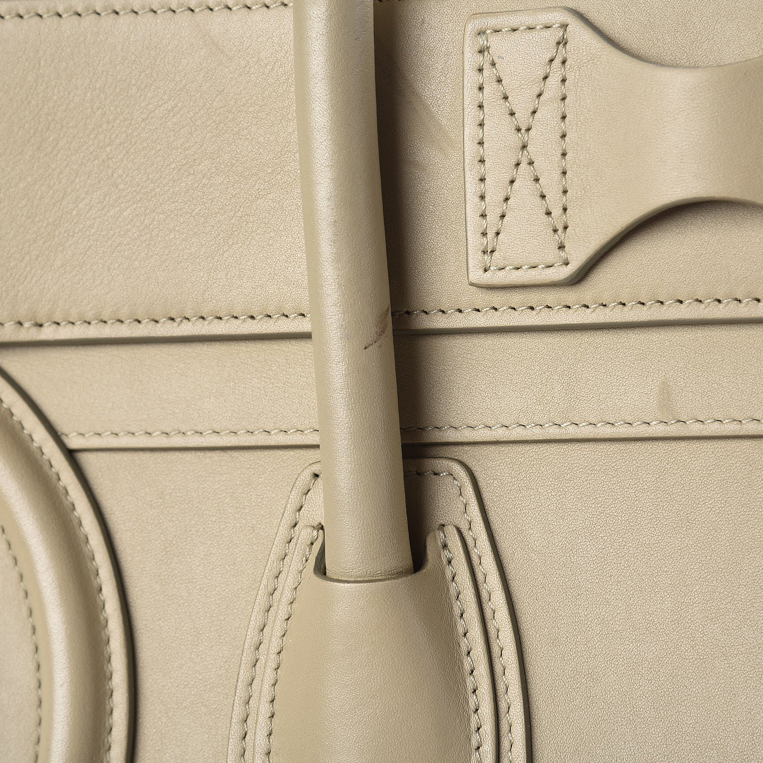 Celine Smooth Calfskin Mini Luggage Mastic 17 of 18
