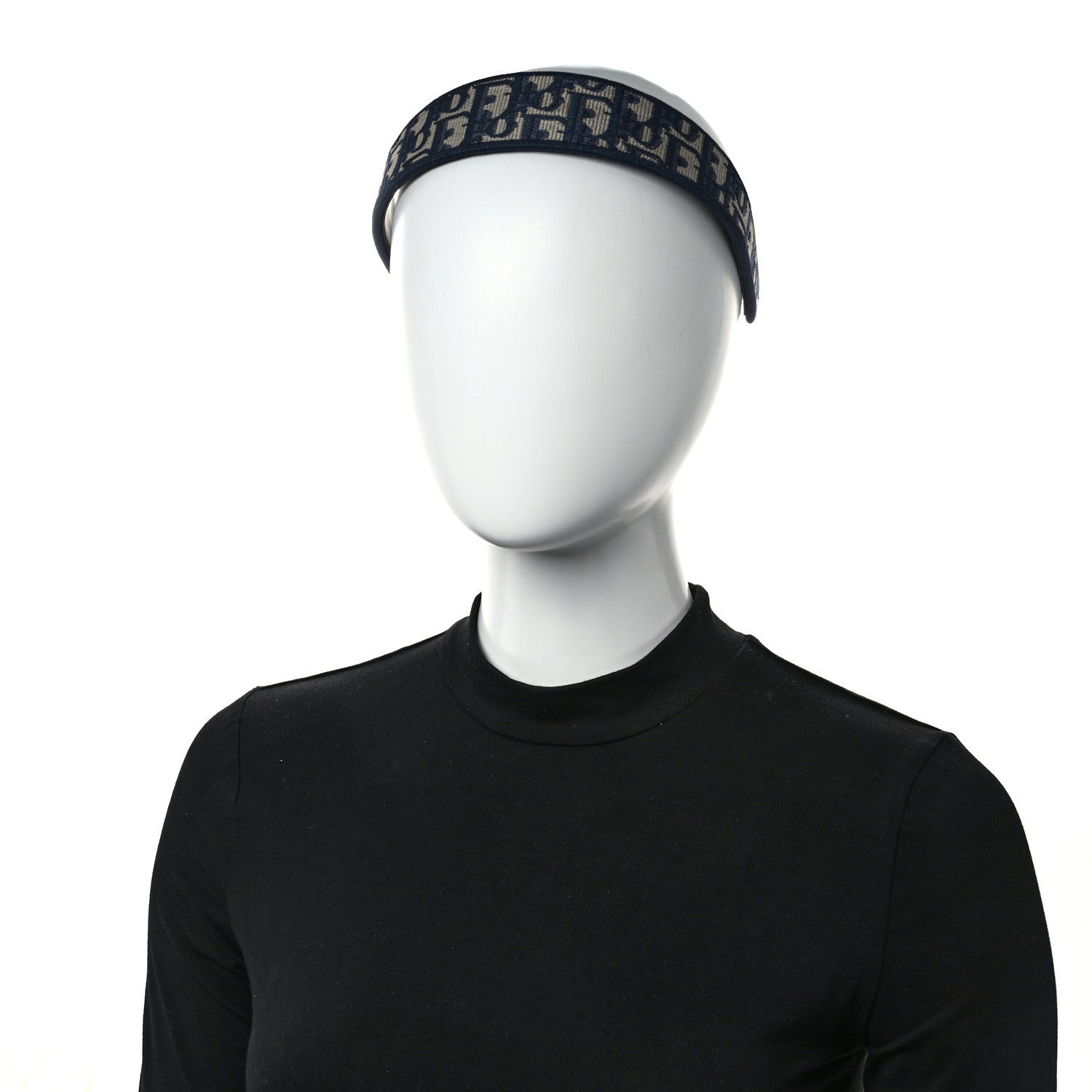 Christian Dior Oblique Headband Blue 2 of 5