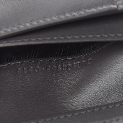 Saint Laurent Lambskin Y Quilted Monogram Compact Loulou Wallet Asphalt 7 of 8