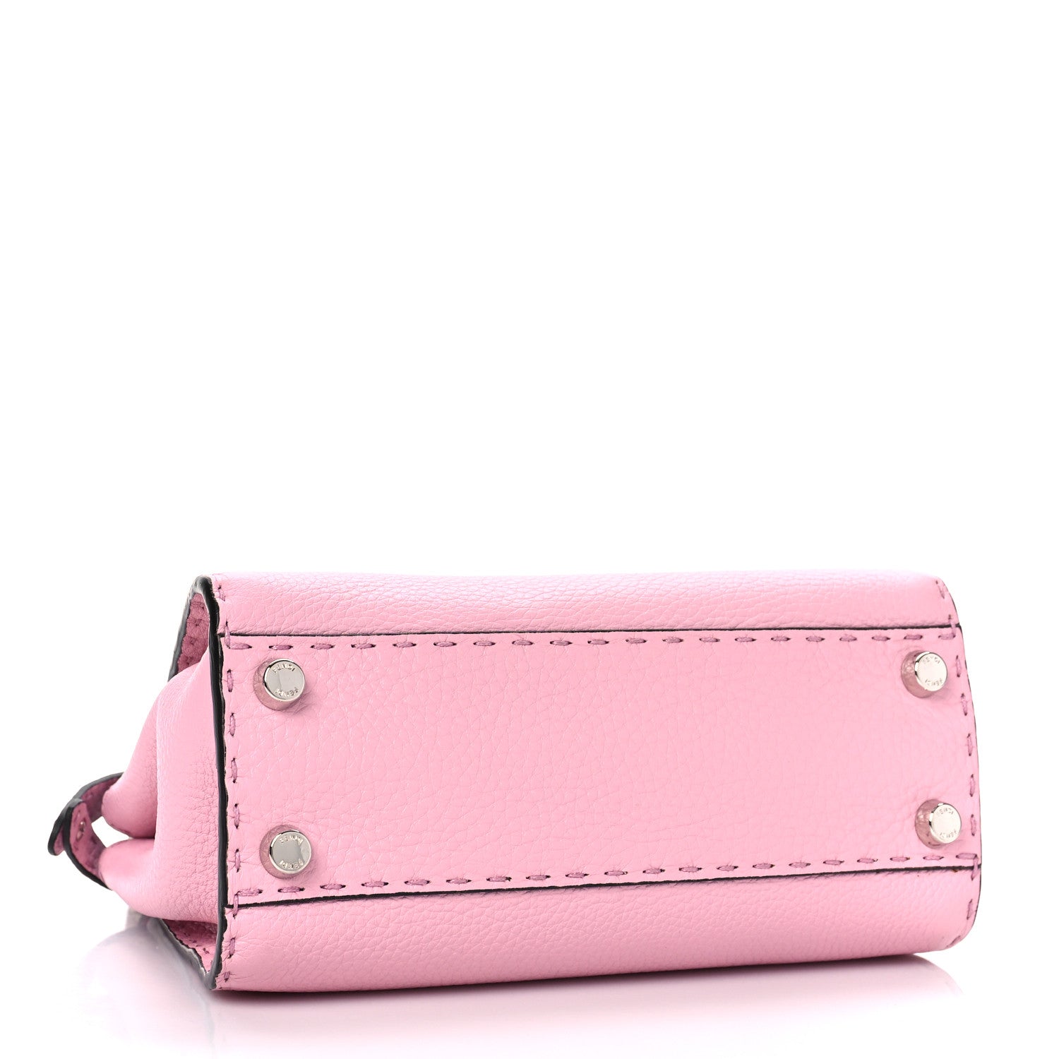 Fendi Cuoio Romano Snakeskin Selleria Mini Peekaboo Iconic Satchel Acquerello White 4 of 9