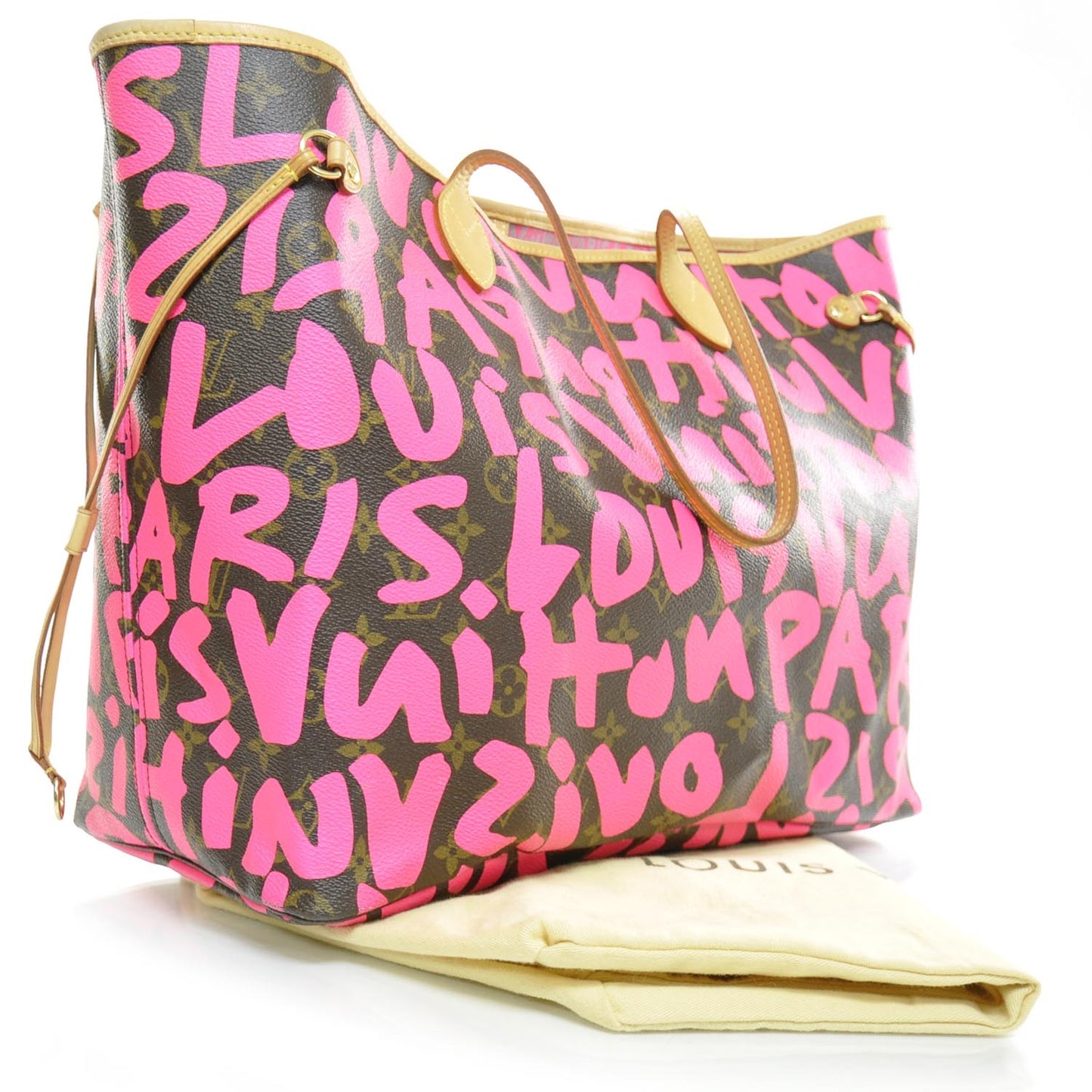 Monogram Graffiti Neverfull GM Fuchsia