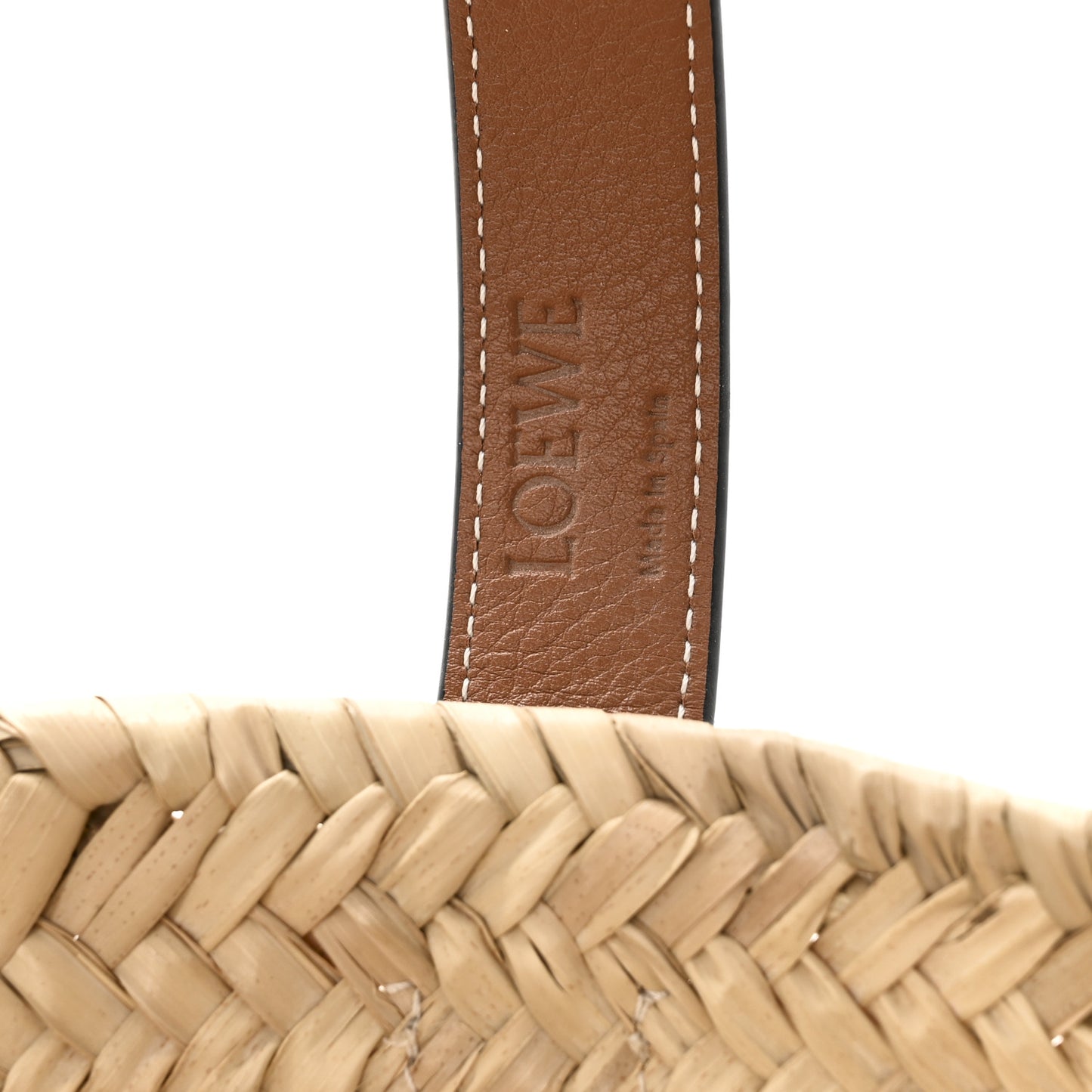 Raffia Medium Basket Tote Bag Natural Tan