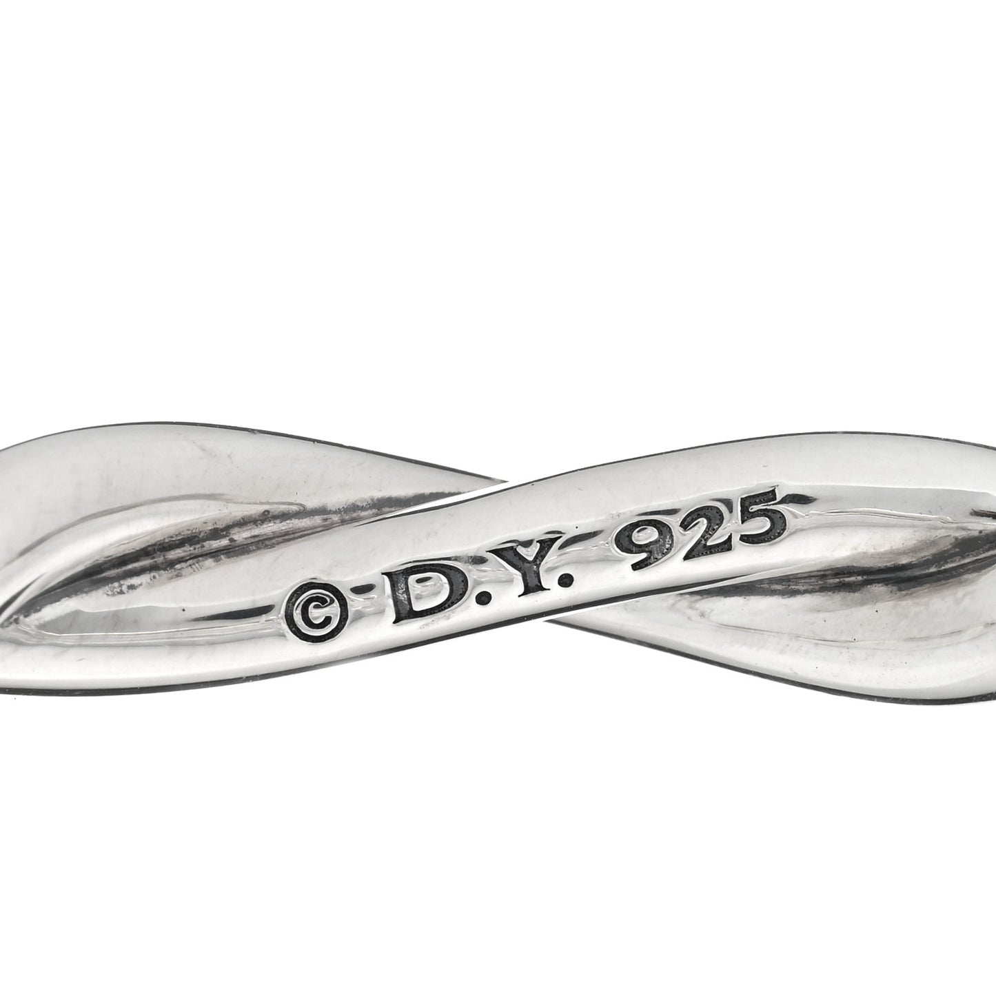 Sterling Silver Continuance Center Twist Bracelet