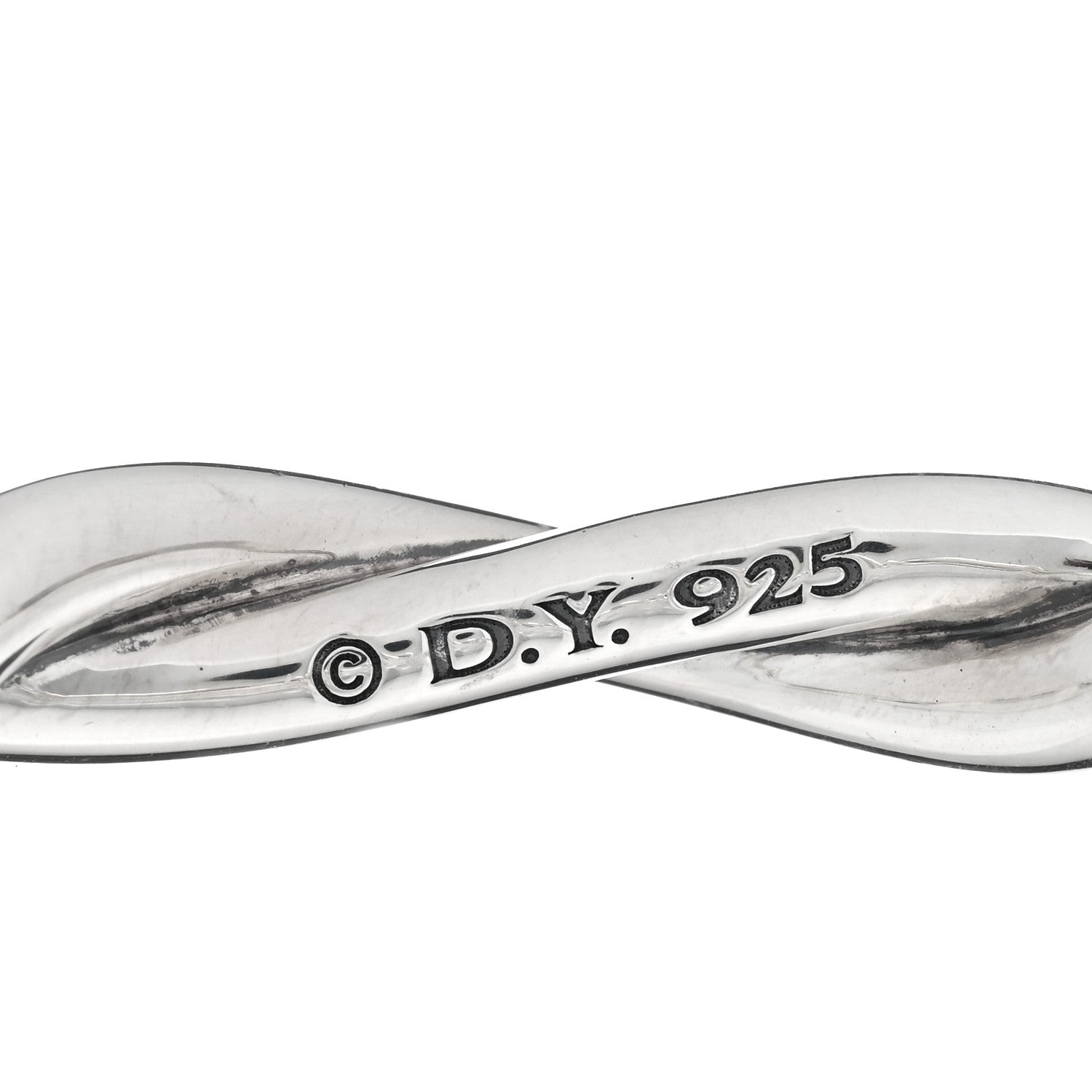 David Yurman Sterling Silver Continuance Center Twist Bracelet 3 of 3