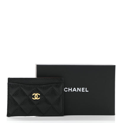 Chanel Caviar Quilted Card Holder Black 9 of 9