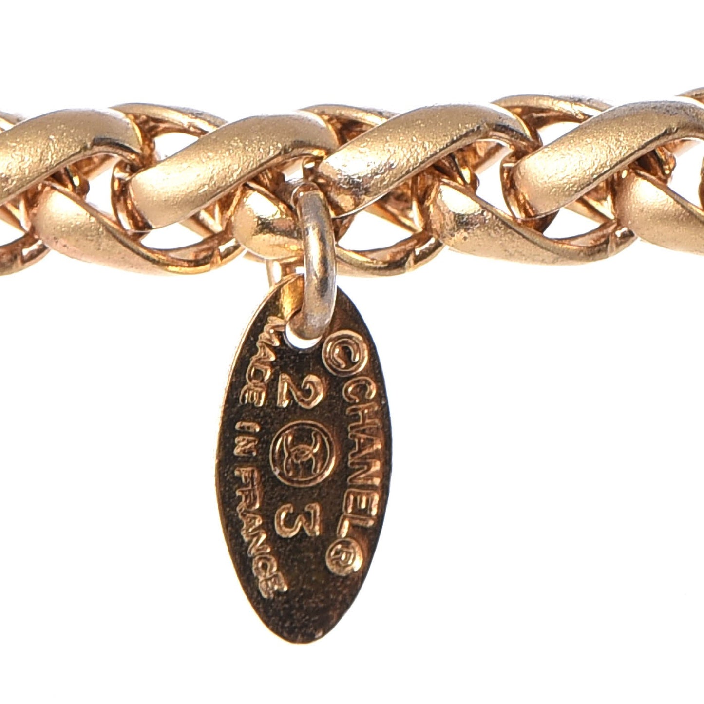 Pearl Chain Long Necklace Gold