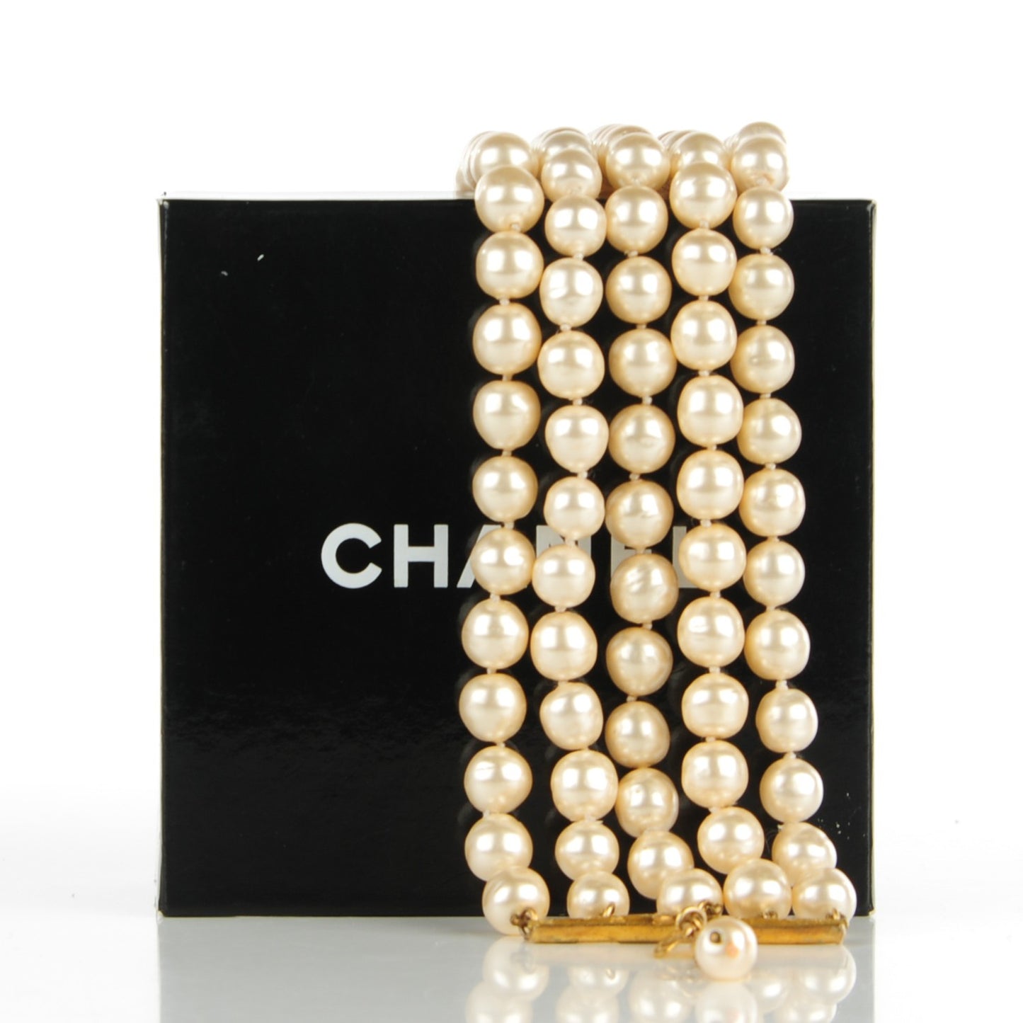 Pearl Layered Choker Necklace Gold