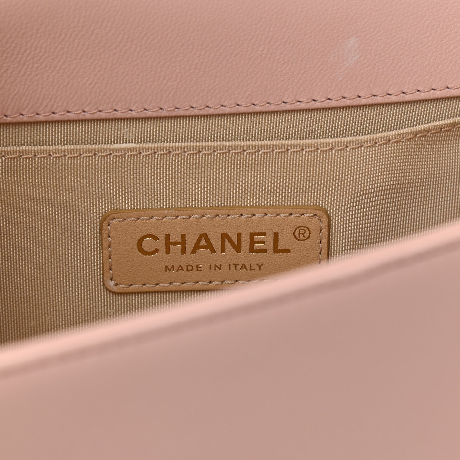 Chanel Lambskin Quilted Medium Chain Detail Boy Flap Light Pink 6 of 11