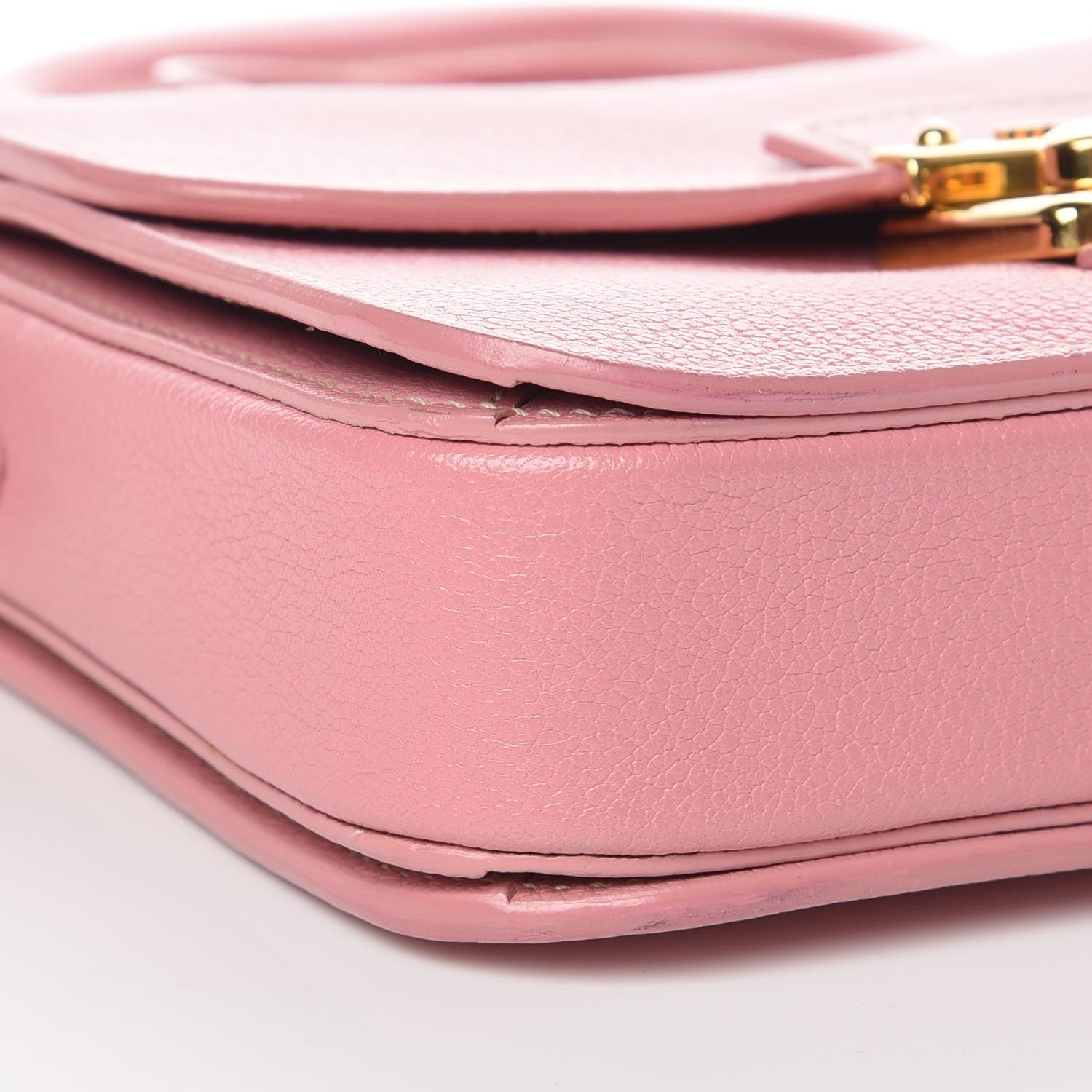 Miu Miu Goatskin Madras Shoulder Bag Rosa 5 of 11