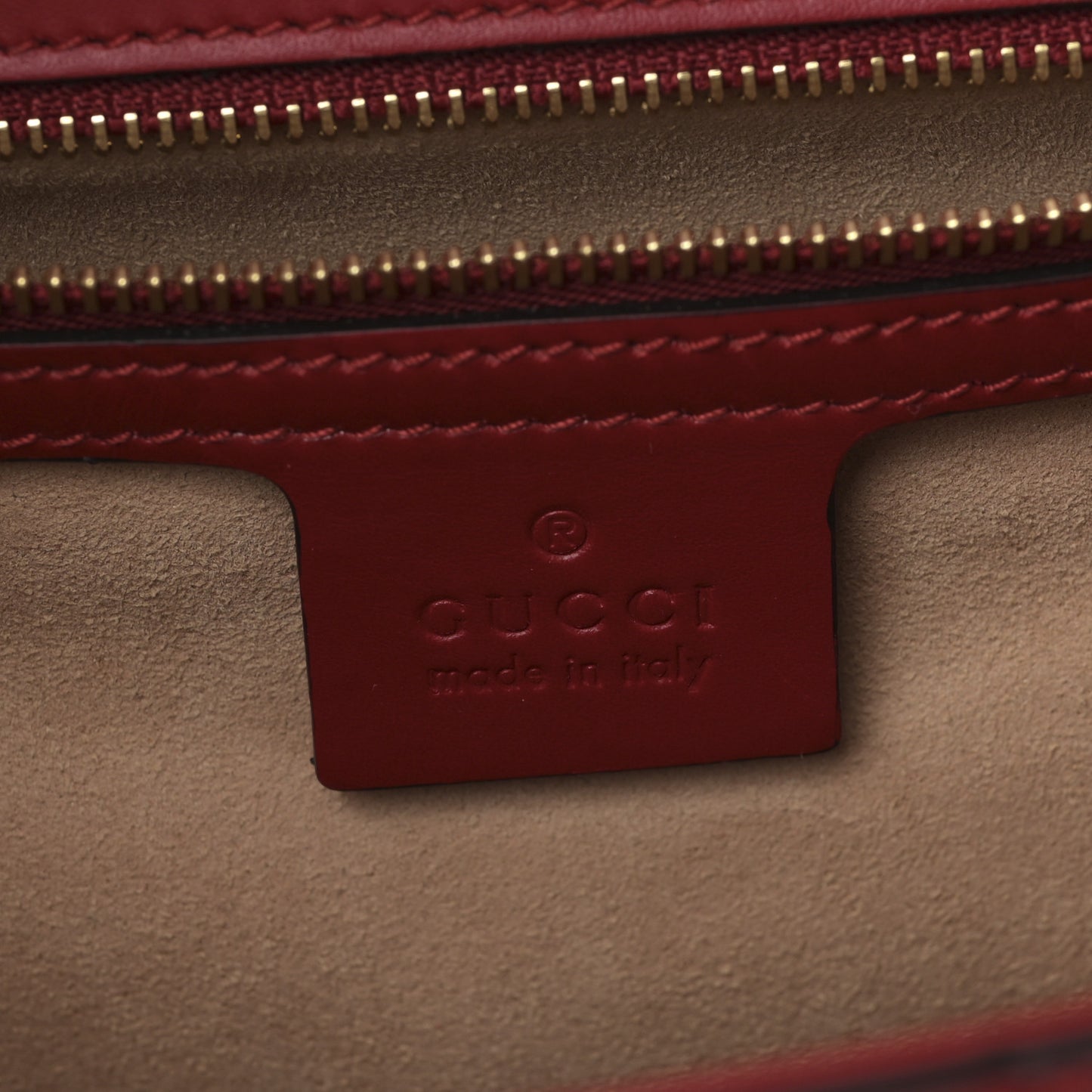 Guccissima Medium Padlock Shoulder Bag Hibiscus Red