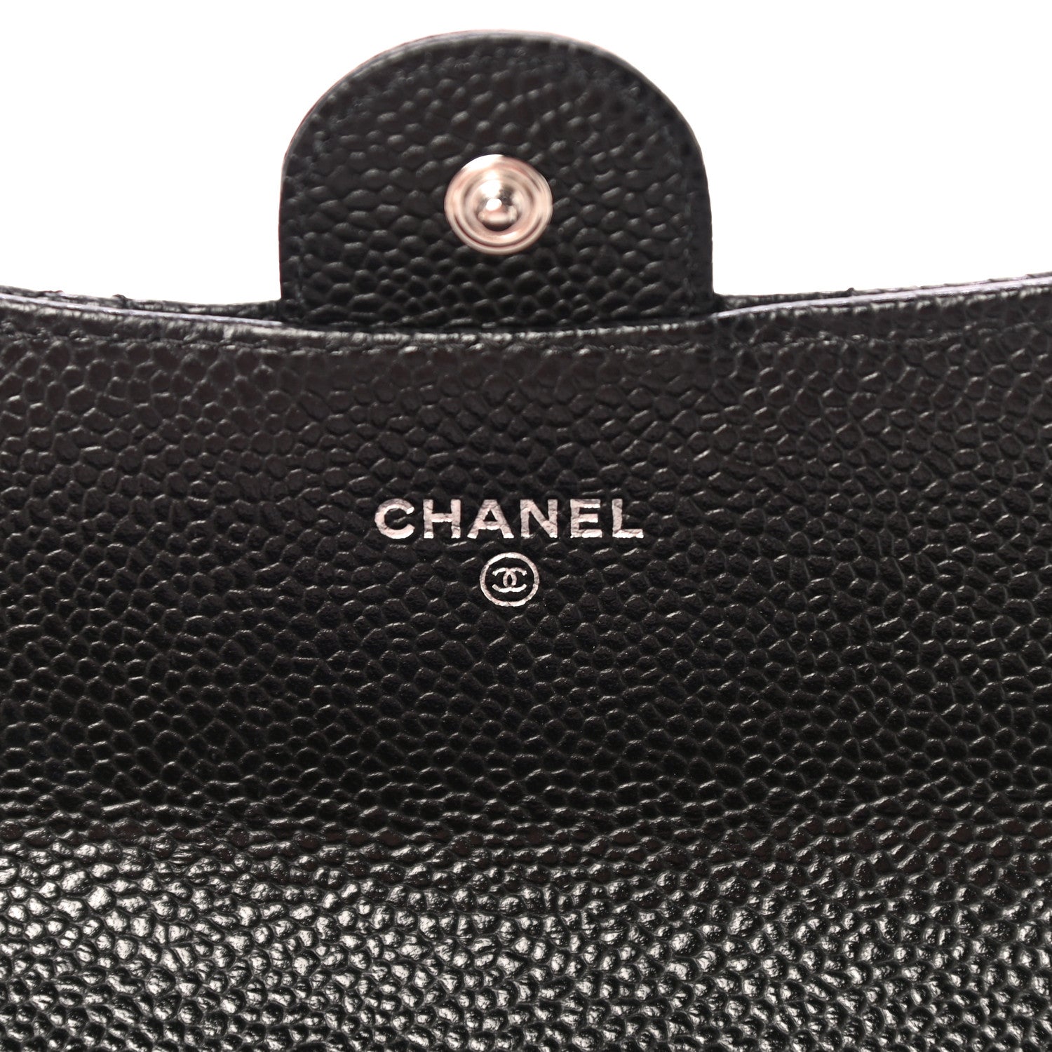 Chanel Caviar Quilted Large Gusset Flap Wallet Black 6 of 12