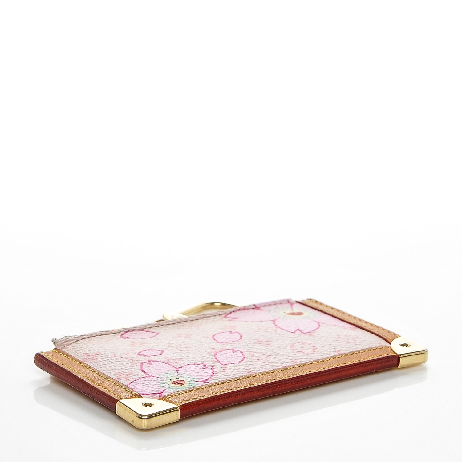 Louis Vuitton Monogram Cherry Blossom Key Pouch Pink 4 of 6