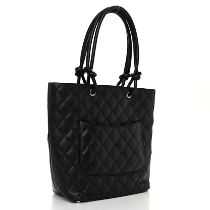 Chanel Calfskin Quilted Medium Cambon Tote Black 3 of 10