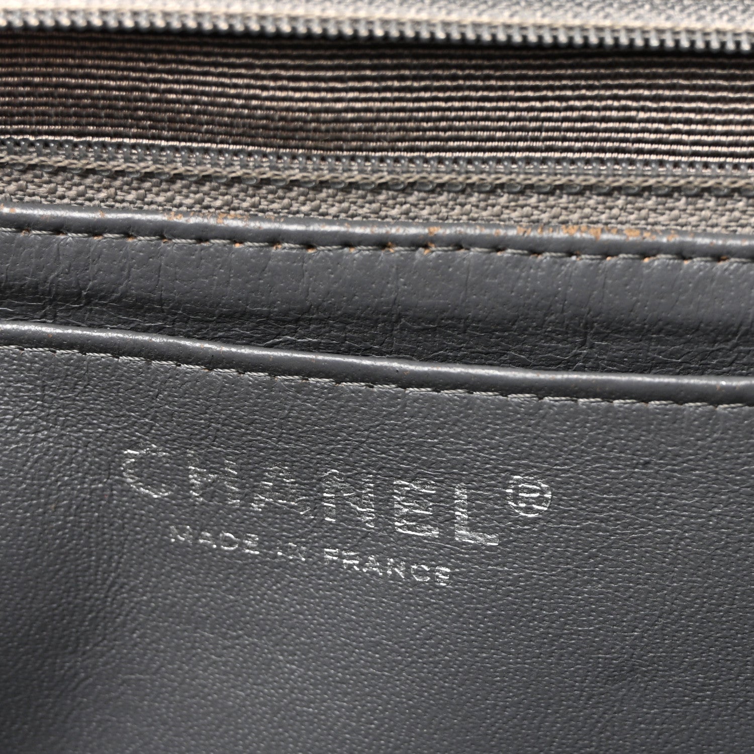 Chanel Caviar Quilted Jumbo Single Flap Grey 6 of 10