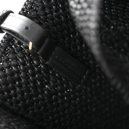 Loewe X PAULA'S IBIZA Raffia Font Tote Black 6 of 9