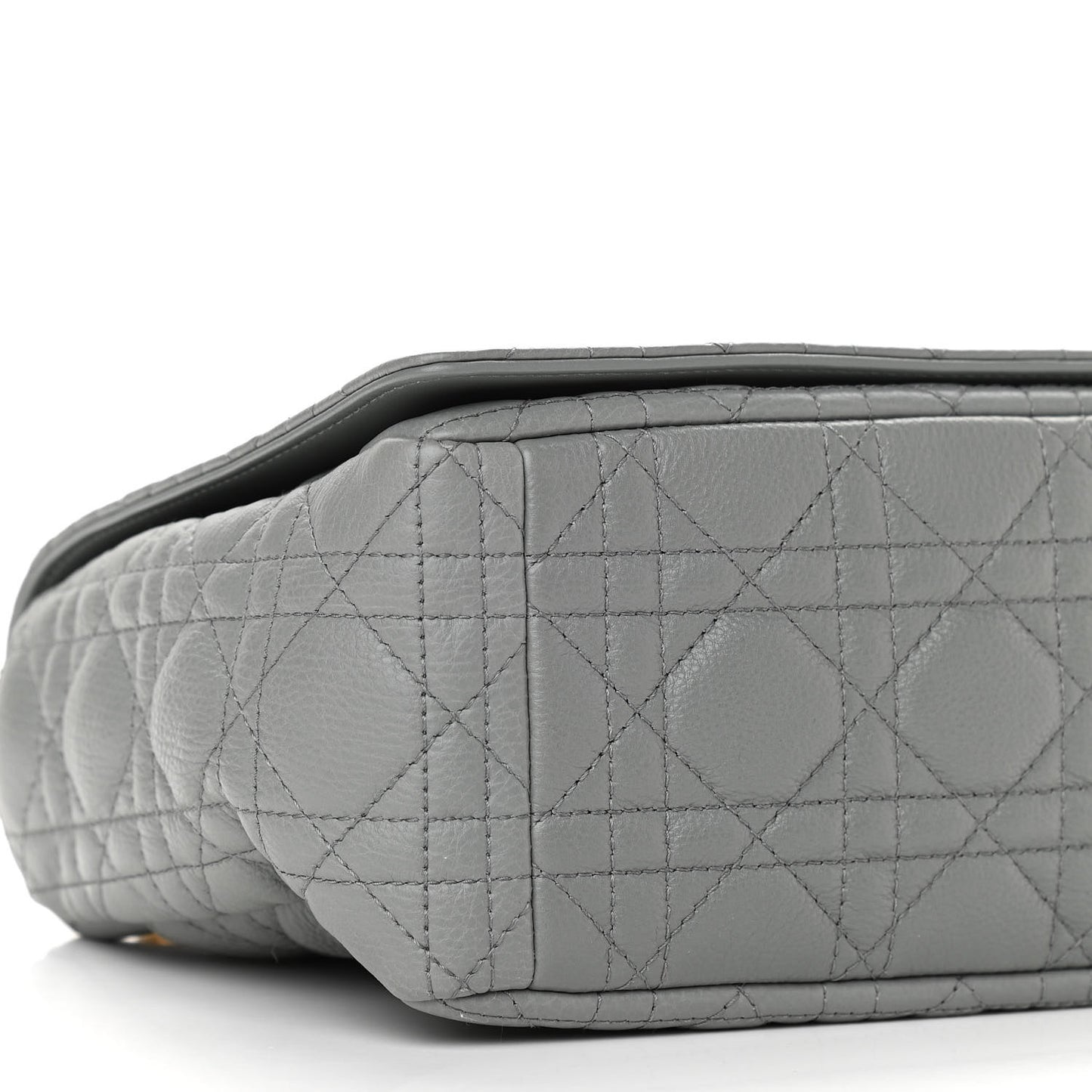 Lambskin Cannage Large Caro Bag Grey
