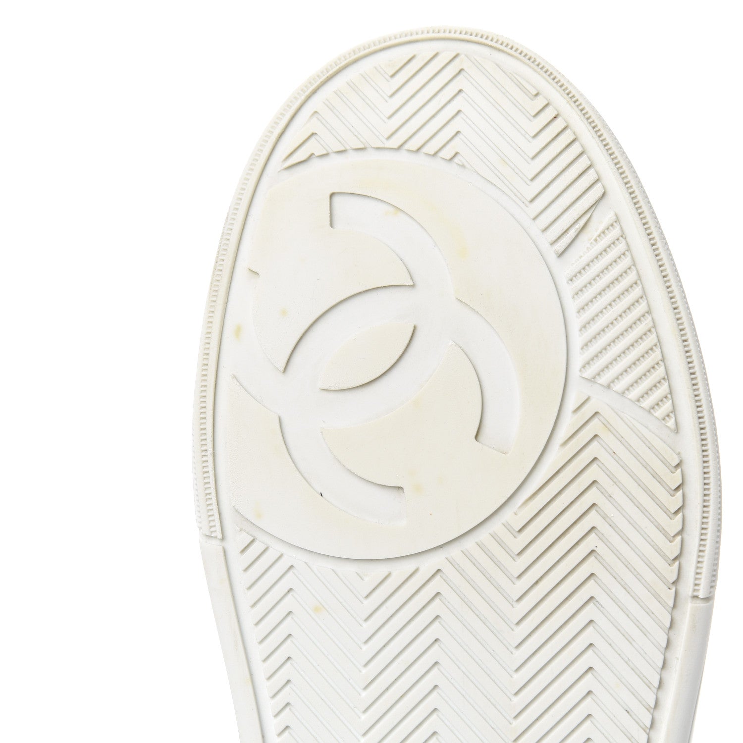 Chanel Calfskin Womens Logo Sneakers 40 White Blue 7 of 20