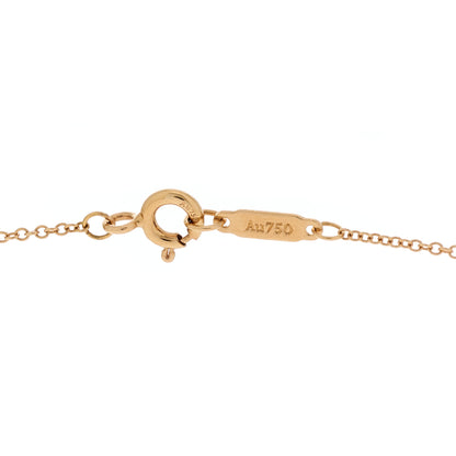 Tiffany 18K Rose Gold Diamond Cross Pendant Necklace 3 of 6