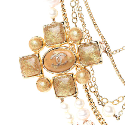 Chanel Glass Pearl Gripoix Necklace 4 of 5