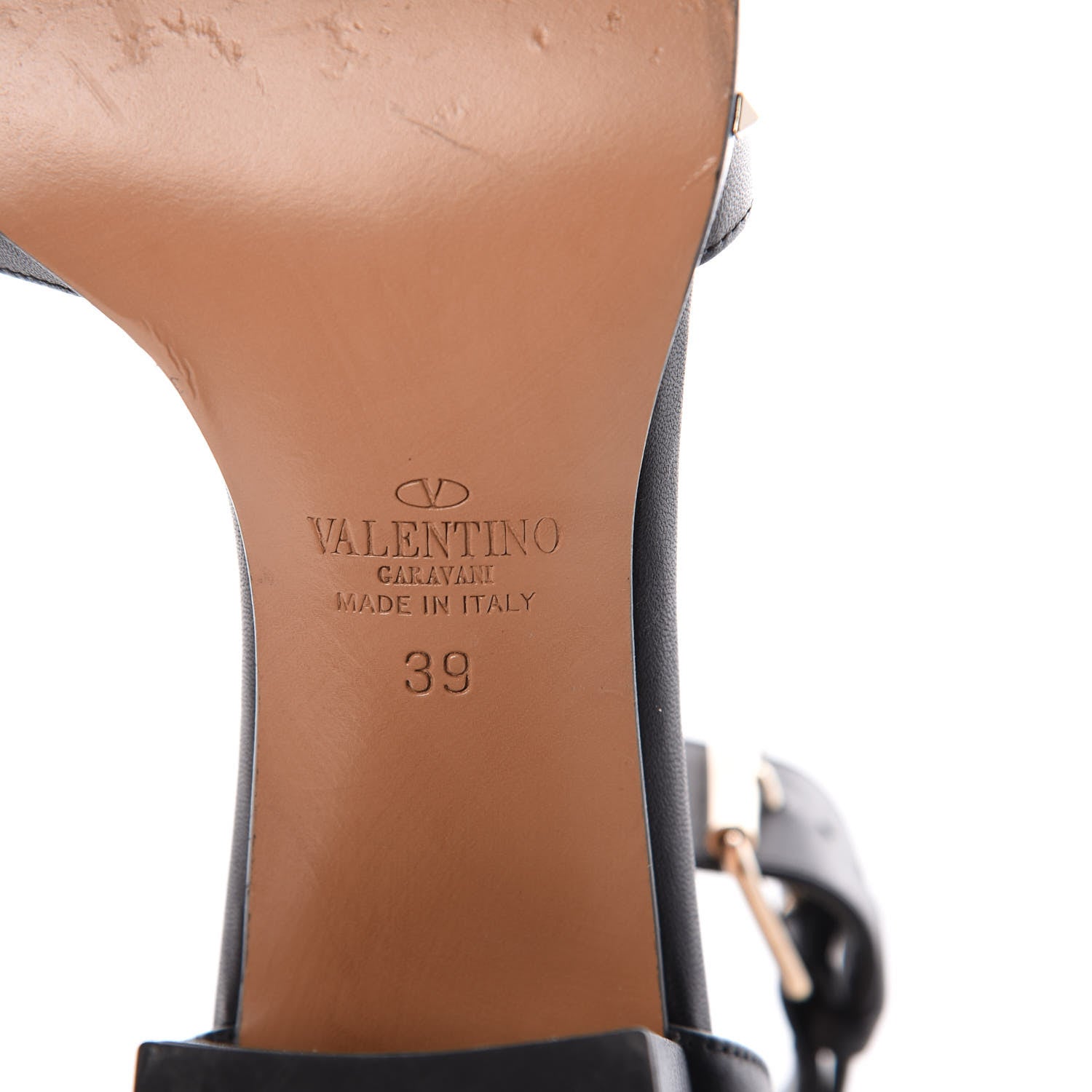 Valentino Garavani Nappa Soul Rockstud 65mm Sandals 39 Black 8 of 11