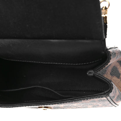 Dolce & Gabbana Dauphine Leopard Print Small Miss Sicily Satchel Black 6 of 9