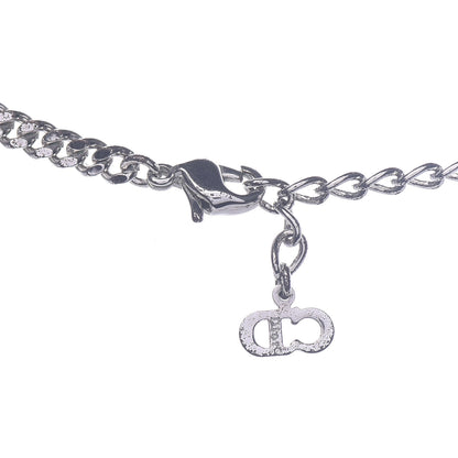 Christian Dior Metal Lock and Key Necklace Silver 6 of 7