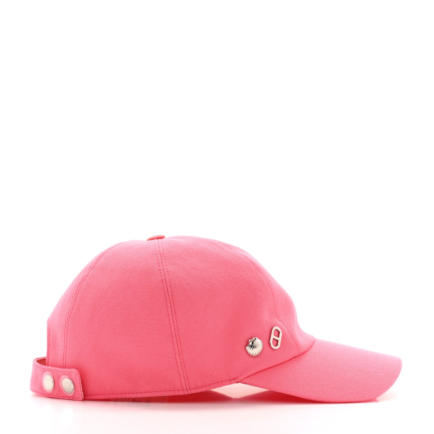 Hermes Cotton Canvas Serena Seashell Cap 59 Rose Azalee 5 of 11