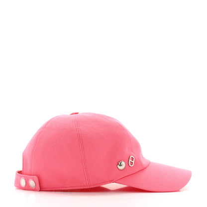 Hermes Cotton Canvas Serena Seashell Cap 59 Rose Azalee 5 of 11