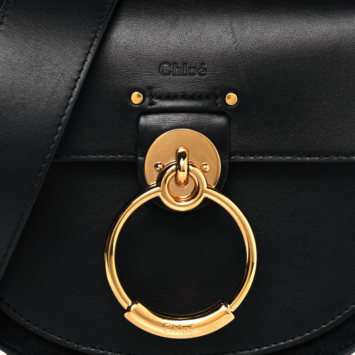 Chloe Calfskin Small Tess Bag Black 6 of 10