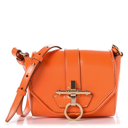 Givenchy Shiny Lambskin Obsedia Shoulder Bag Orange 1 of 10