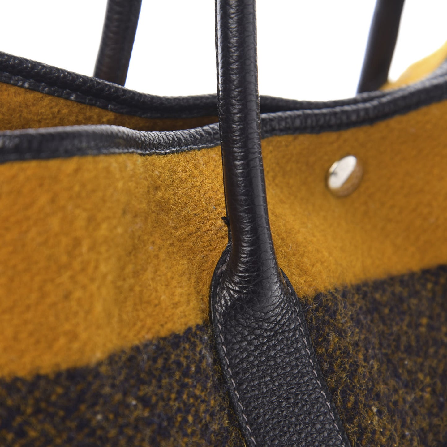 Wool Rocabar Garden Party Tote 36 MM Orange Black
