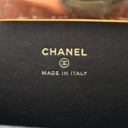 Chanel Glazed Goatskin Quilted Box With Chain Black 6 of 10
