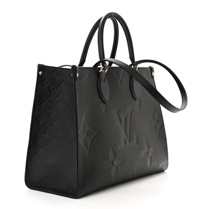 Louis Vuitton Empreinte Monogram Giant Onthego MM Black 3 of 9
